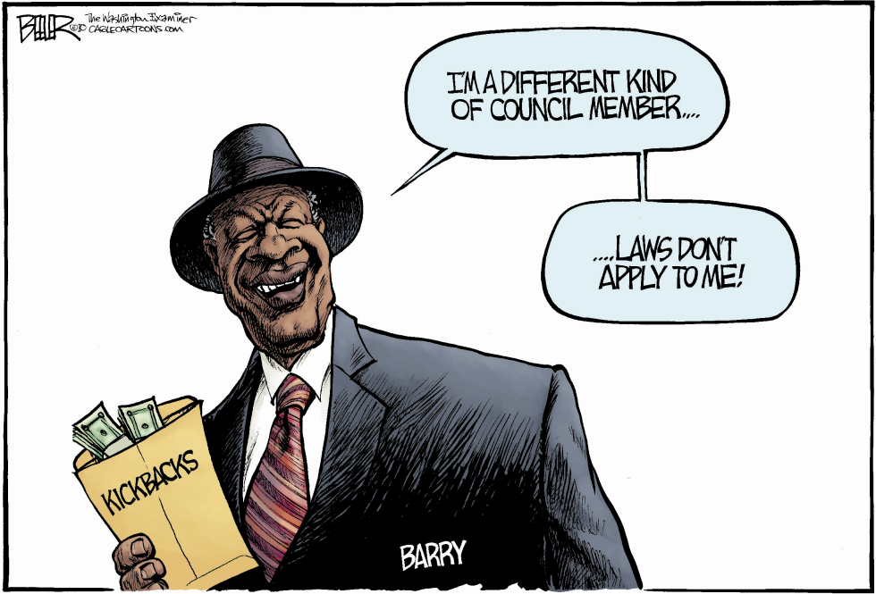  LOCAL DC - MARION BARRY KICKBACKS by Nate Beeler