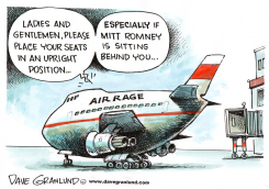 MITT ROMNEY AND AIR RAGE PASSENGERS by Dave Granlund