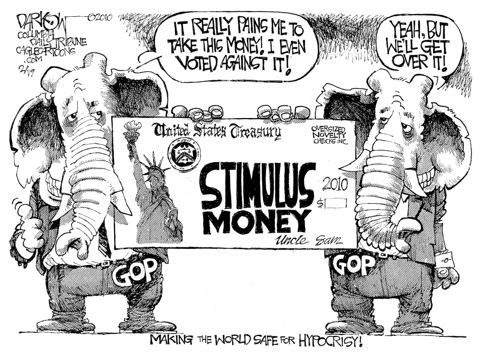  STIMULUS CHECKS AND GOP by John Darkow