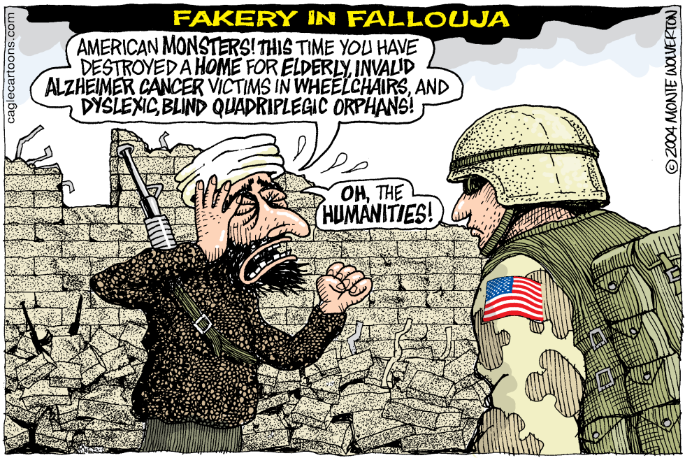  FAKERY IN FALLOUJA by Wolverton