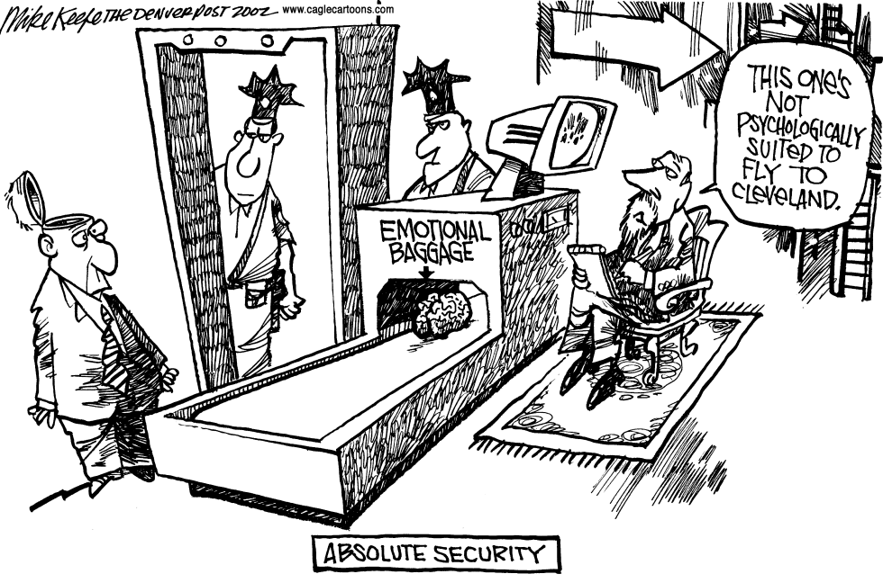  ABSOLUTE SECURITY AT AIRPORTS by Mike Keefe