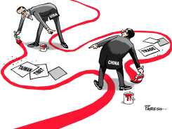 CHINA AND AMERICA  by Paresh Nath