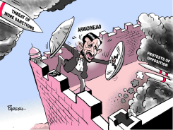 AHMADINEJAD'S DILEMMA  by Paresh Nath