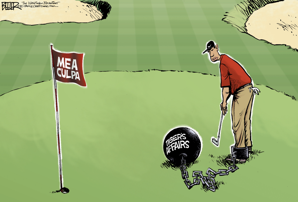 Tiger Woods Putts COLOR