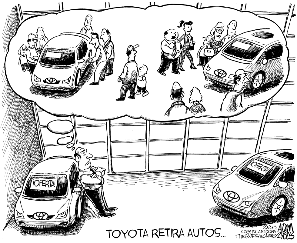  TOYOTA RETIRA AUTOS by Adam Zyglis