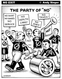 PARTY OF NO by Andy Singer