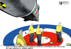 IRAN CURLING  by Cam Cardow