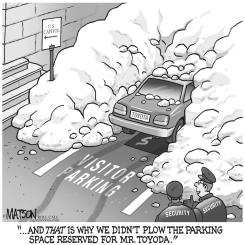 RESERVED PARKING FOR TOYOTA EXECUTIVES by R.J. Matson