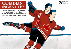CANADA HOCKEY PAIRS by Cam Cardow