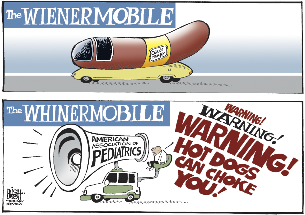 WARNINGS ON HOT DOGS, COLOR