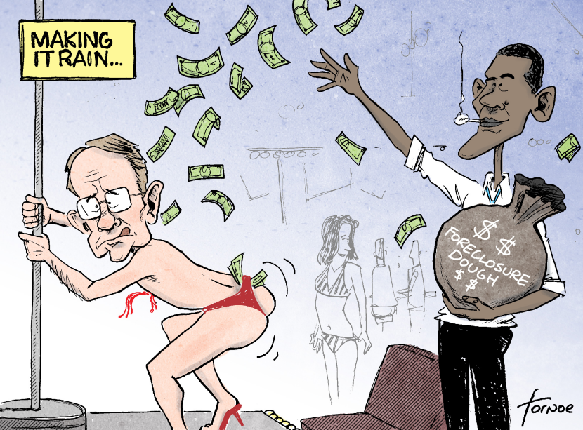 Obama Makes it Rain