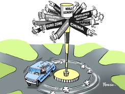 WORLD ECONOMY SIGNS  by Paresh Nath