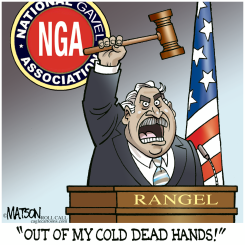 CONGRESSMAN RANGEL WON'T GIVE UP THE GAVEL by R.J. Matson