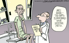 OBAMA CHECKUP  by Mike Keefe