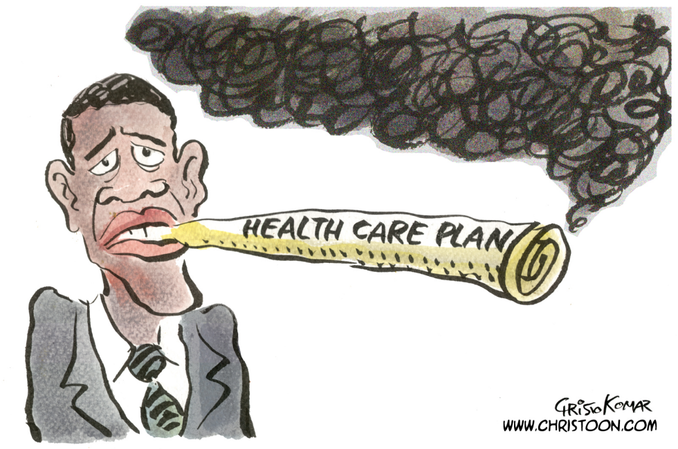 Obama Smokes - COLOR