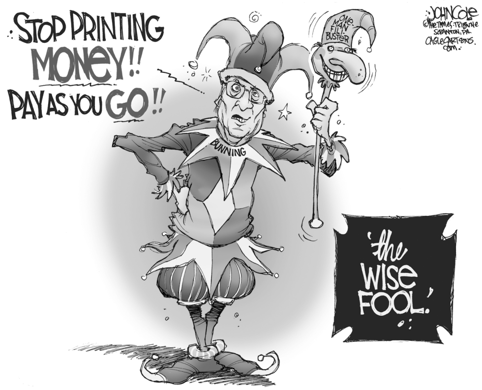 Bunning the fool BW