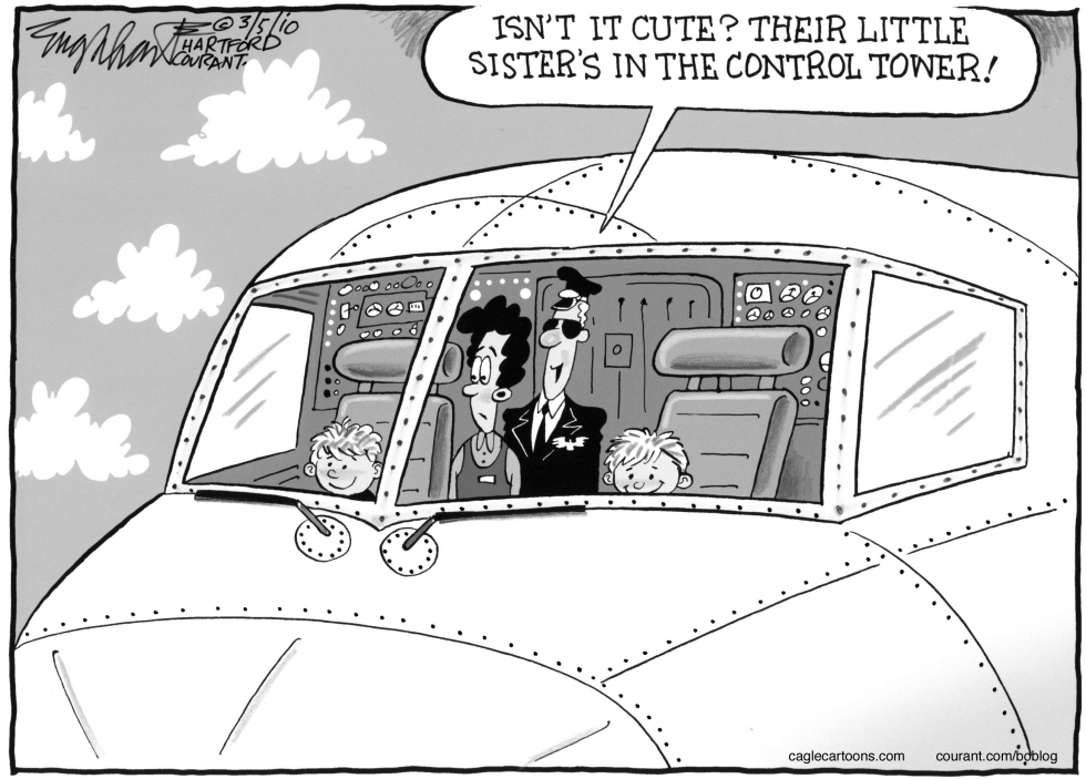  KID AIR TRAFFIC CONTROLLERS by Bob Englehart