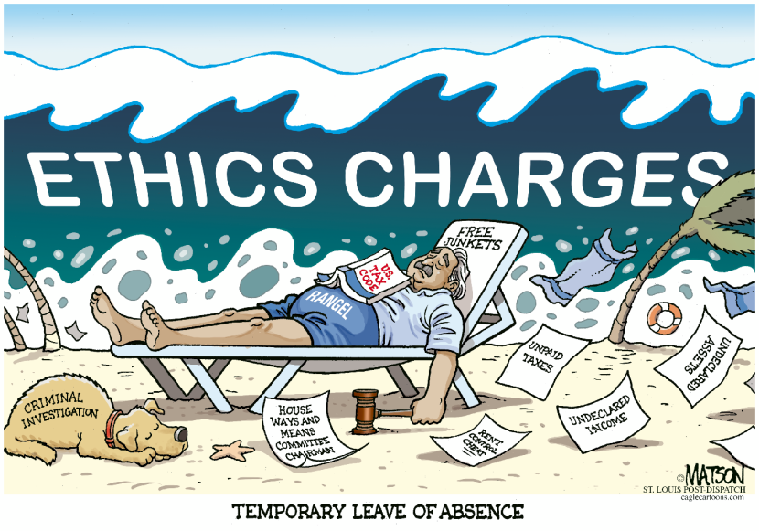 Temporary Leave Of Absence For Chairman Rangel-COLOR