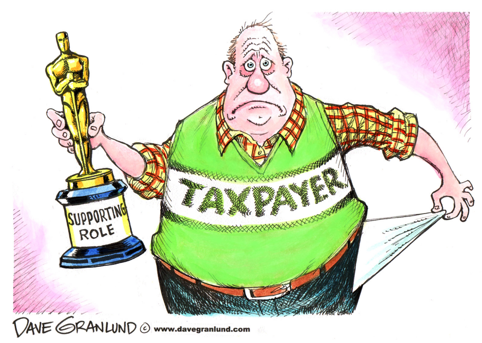  OSCAR FOR TAXPAYERS by Dave Granlund