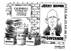 JERRY BROWN FOR GOVERNOR by Jimmy Margulies