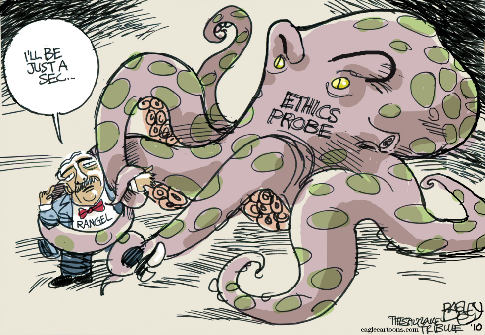  WRANGLING RANGEL  by Pat Bagley