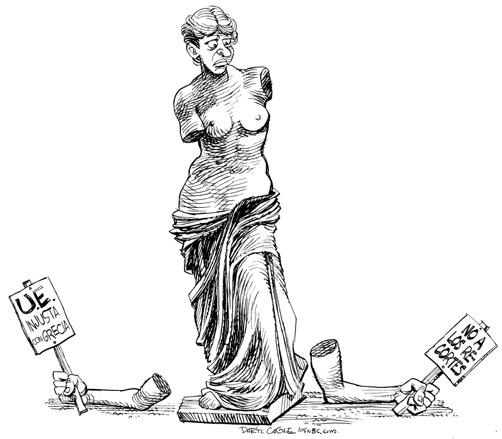  LA UE Y LA CRISIS EN GRECIA by Daryl Cagle