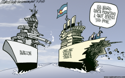AMAZON VS ONLINE TAXES  by Mike Keefe