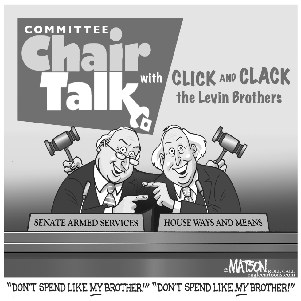  CHAIR TALK WITH CLICK AND CLACK, THE LEVIN BROTHERS by RJ Matson