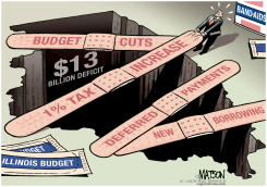 LOCAL IL-BUDGET DEFICIT BAND-AIDS by R.J. Matson