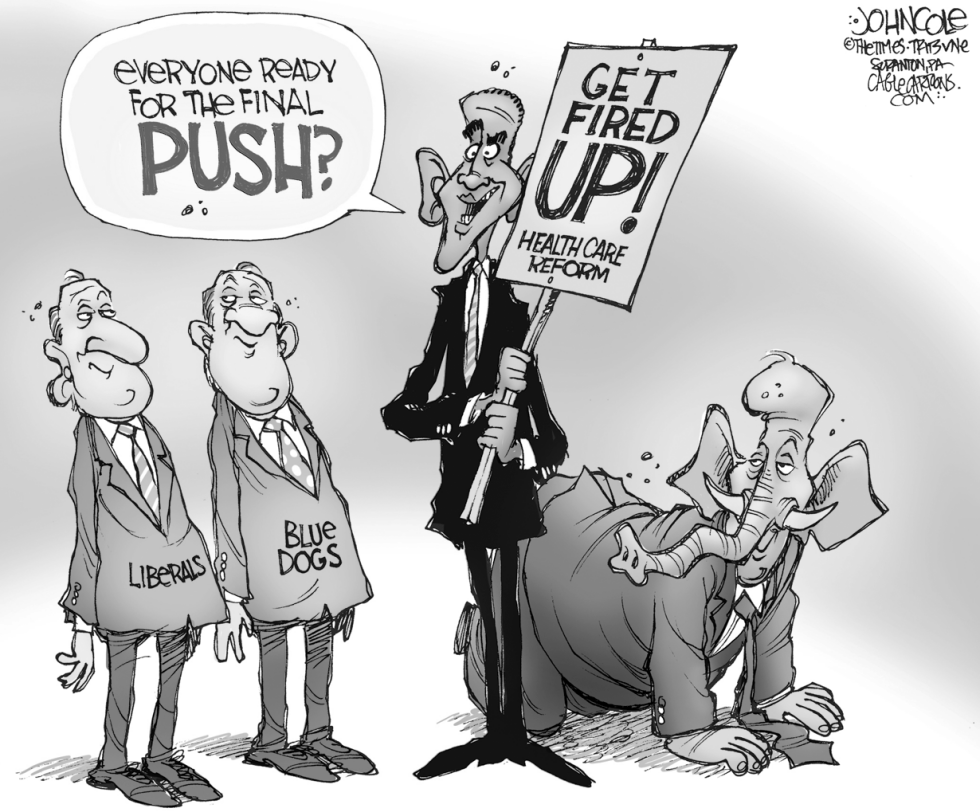 Obama final push BW