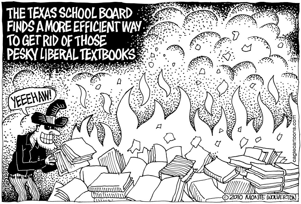 Texas Schoolboard Bookburning