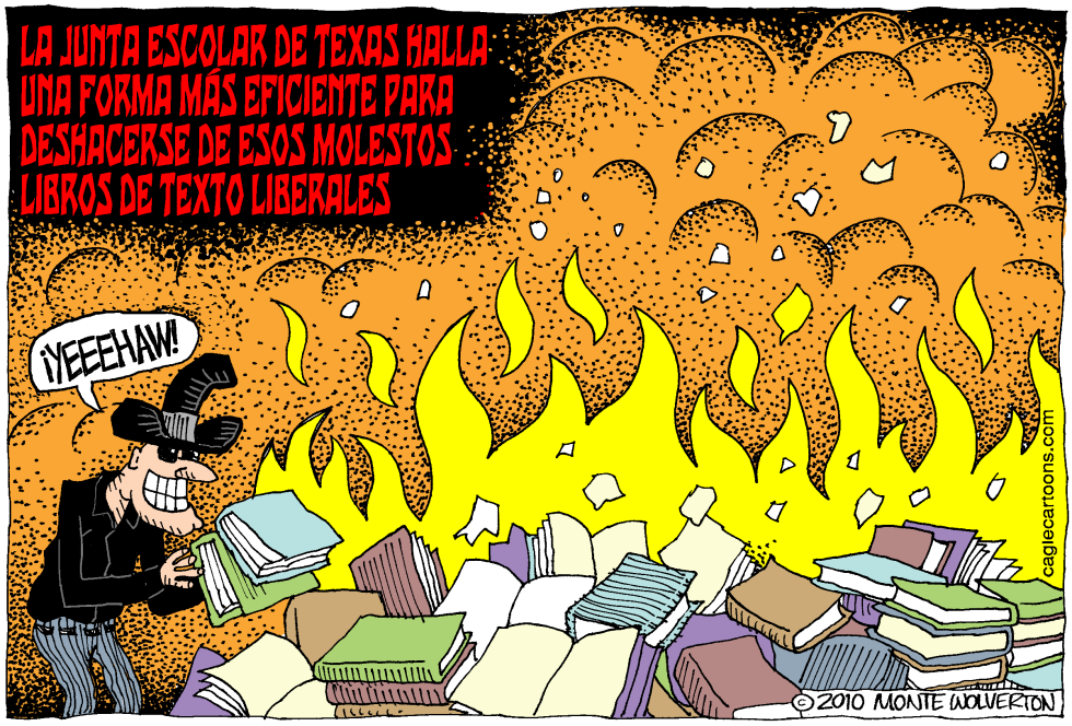 Quema de Libros de la Junta Escolar de Texas / COLOR