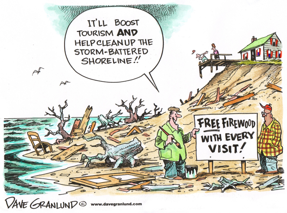 Battered shorelines