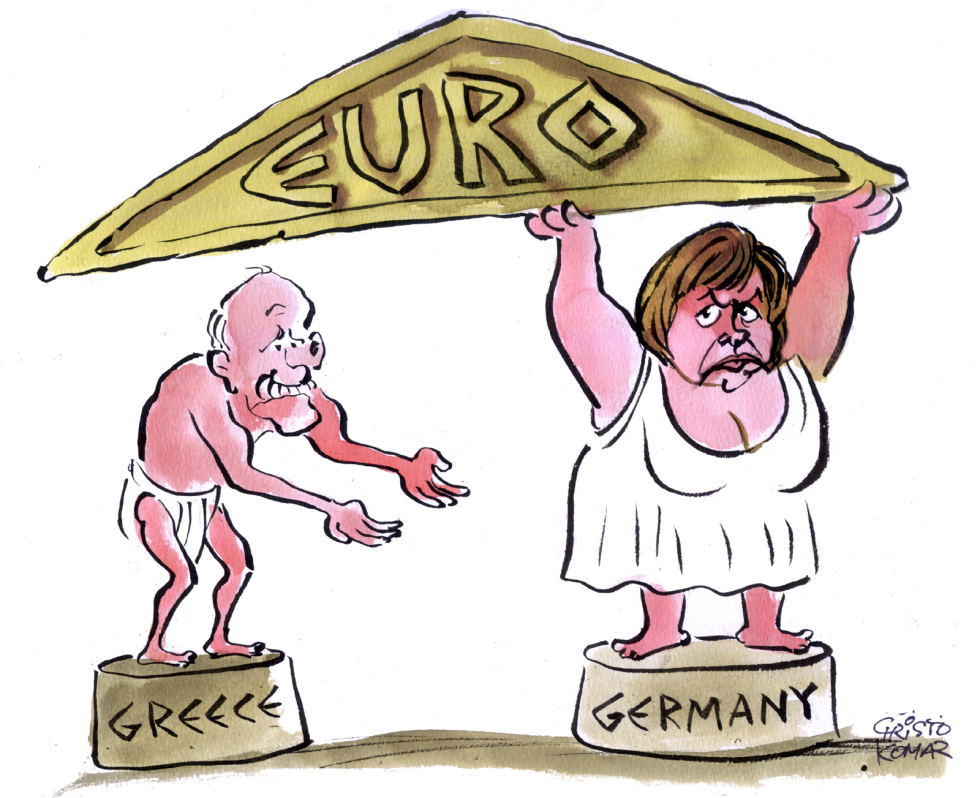 Greece Germany and the EURO - COLOR