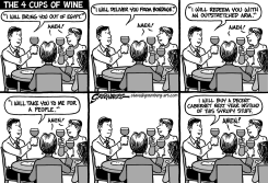 PASSOVER WINE BW by Steve Greenberg