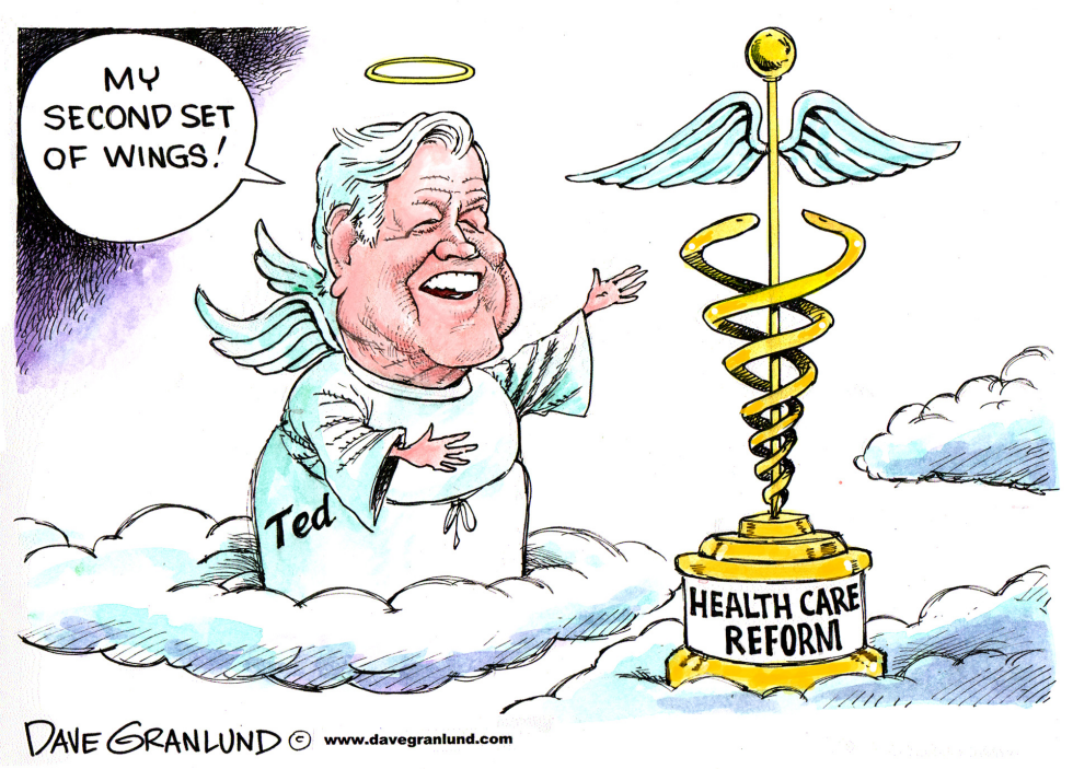 Ted Kennedy's health care wings