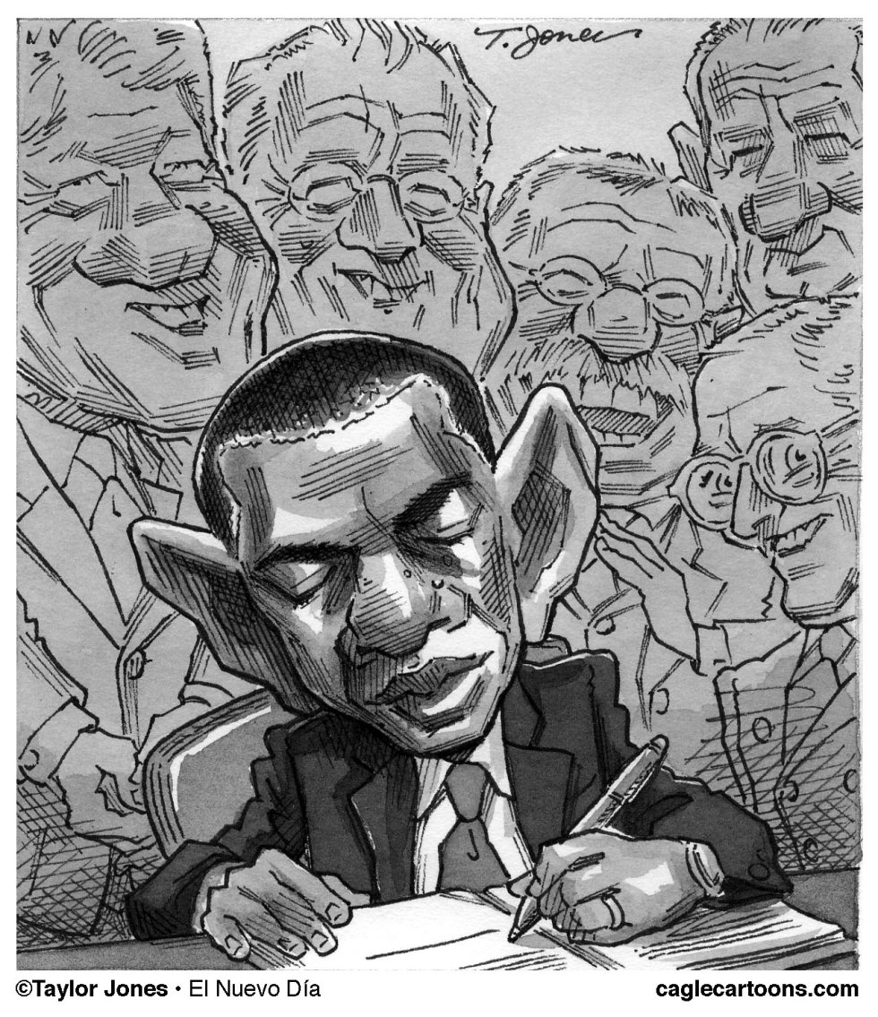 Obama and company