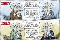GOP LAWSUITS by Joe Heller
