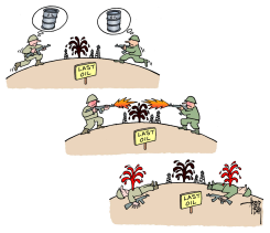 OIL-SHORTAGE AND WARS by Arend Van Dam