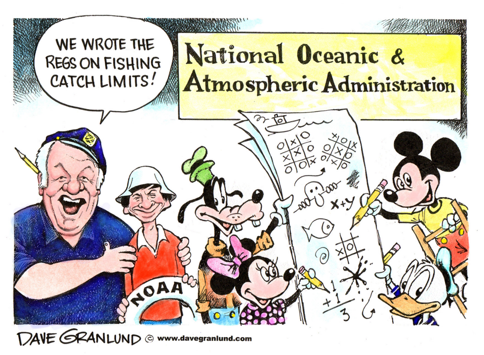  NOAA FISHING CATCH LIMITS by Dave Granlund