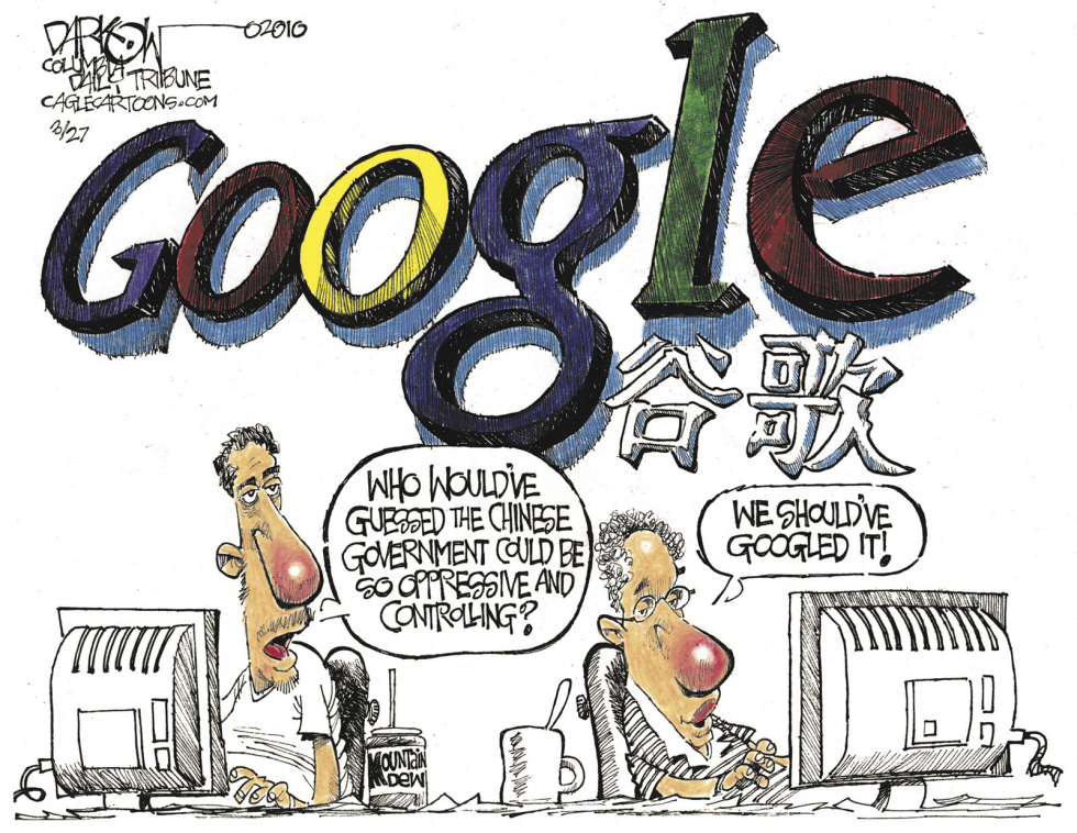  GOOGLE CHINA by John Darkow