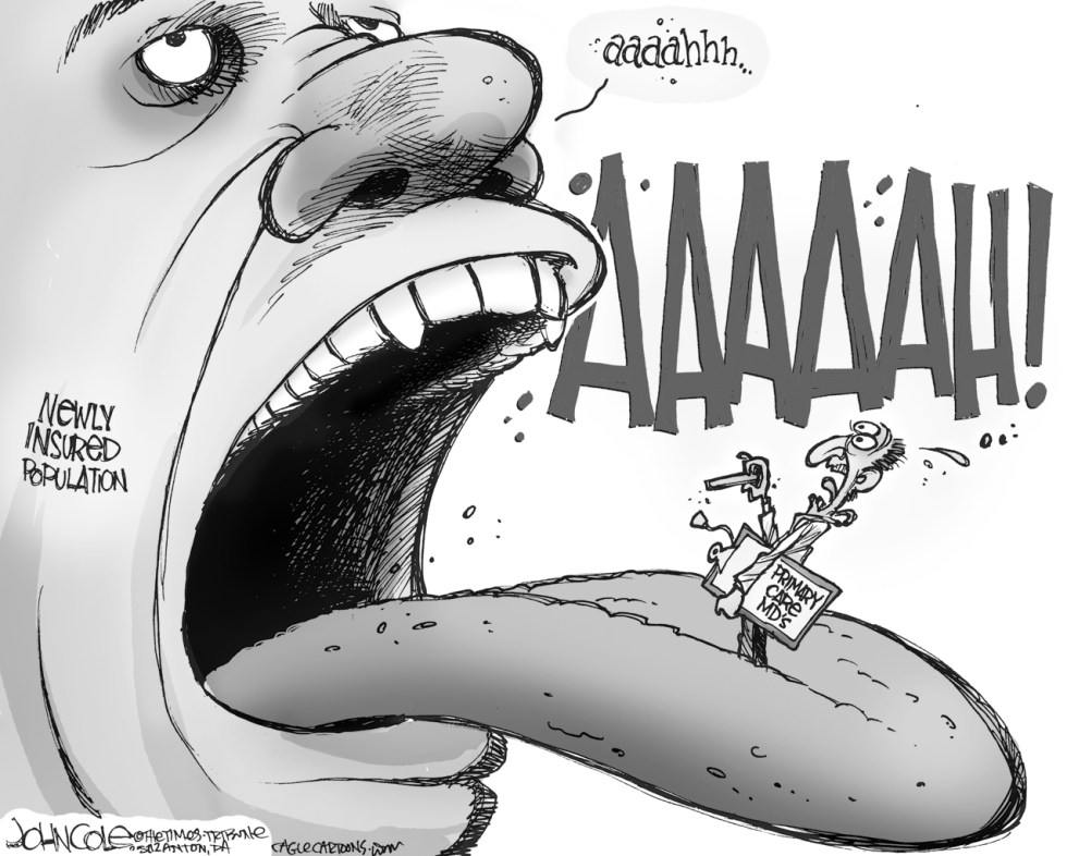 Primary care doctor shortage BW