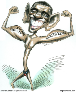 OBAMA FLEXES -  by Taylor Jones