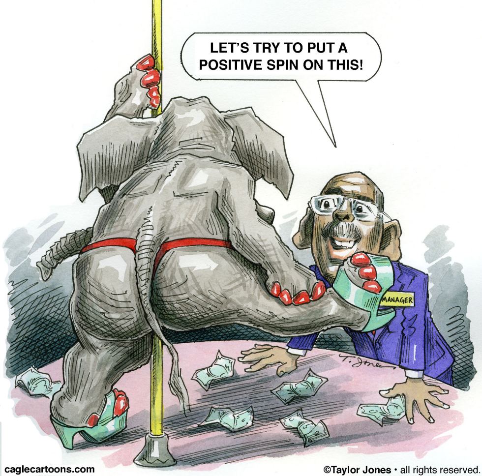 Michael Steele studies latest pole - COLOR