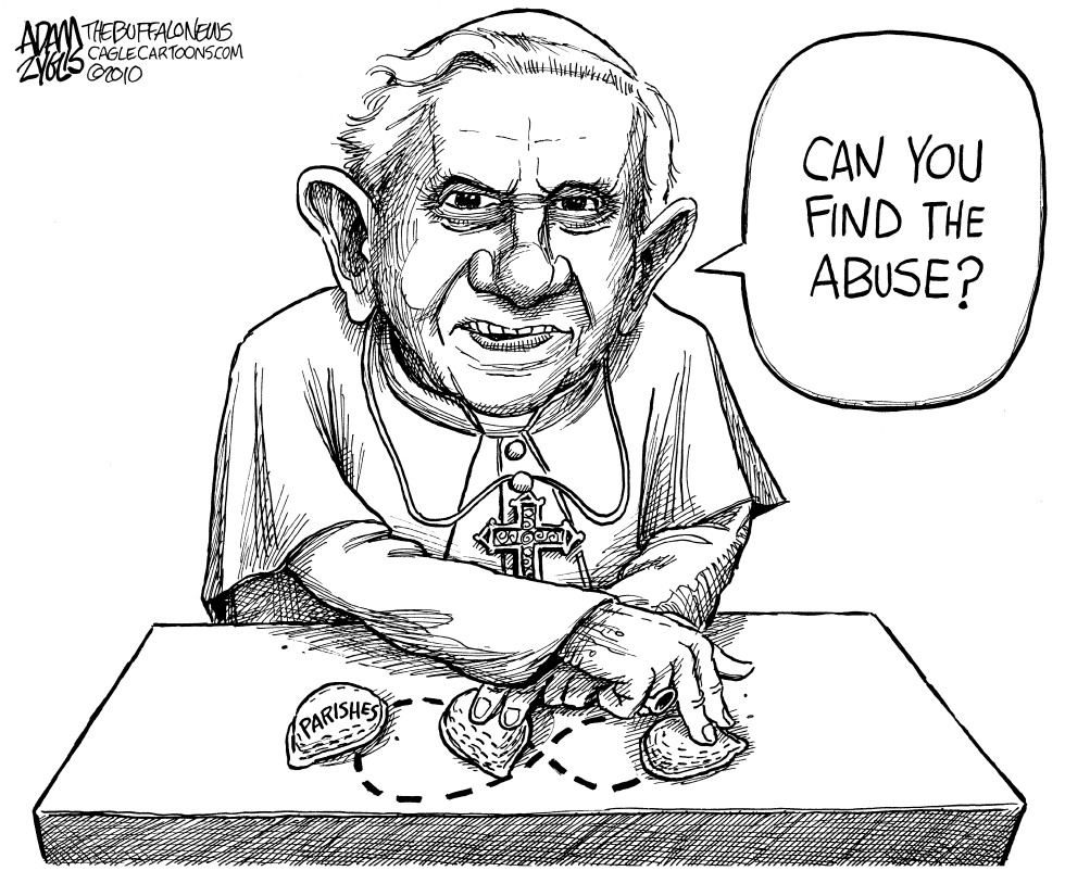  POPE COVERING UP ABUSE by Adam Zyglis