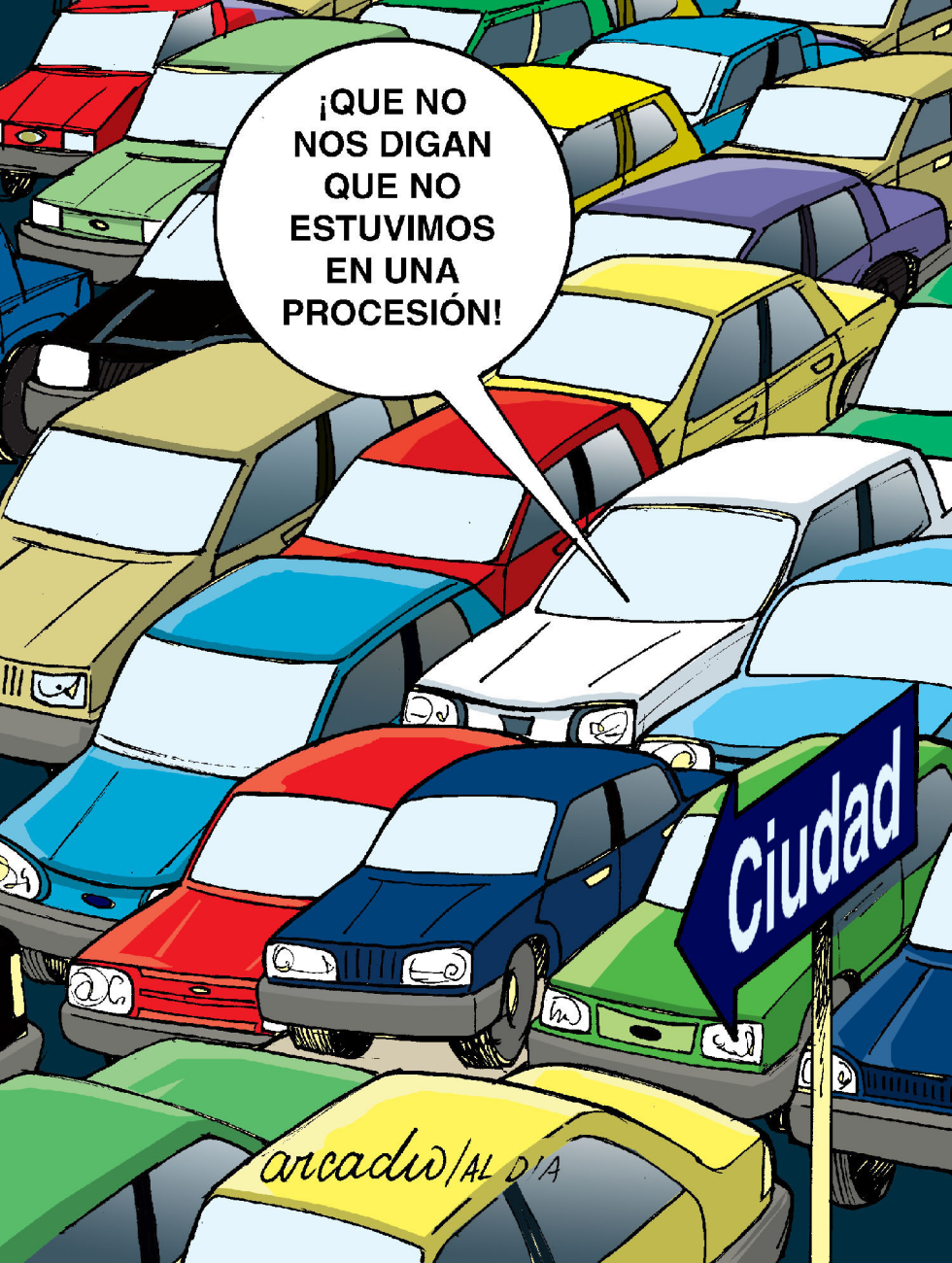 Regresando de la playa col