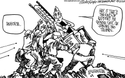 KARZAI AND REFORM by Mike Keefe