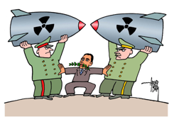 OBAMA  NUCLEAR DISARMAMENT by Arend Van Dam