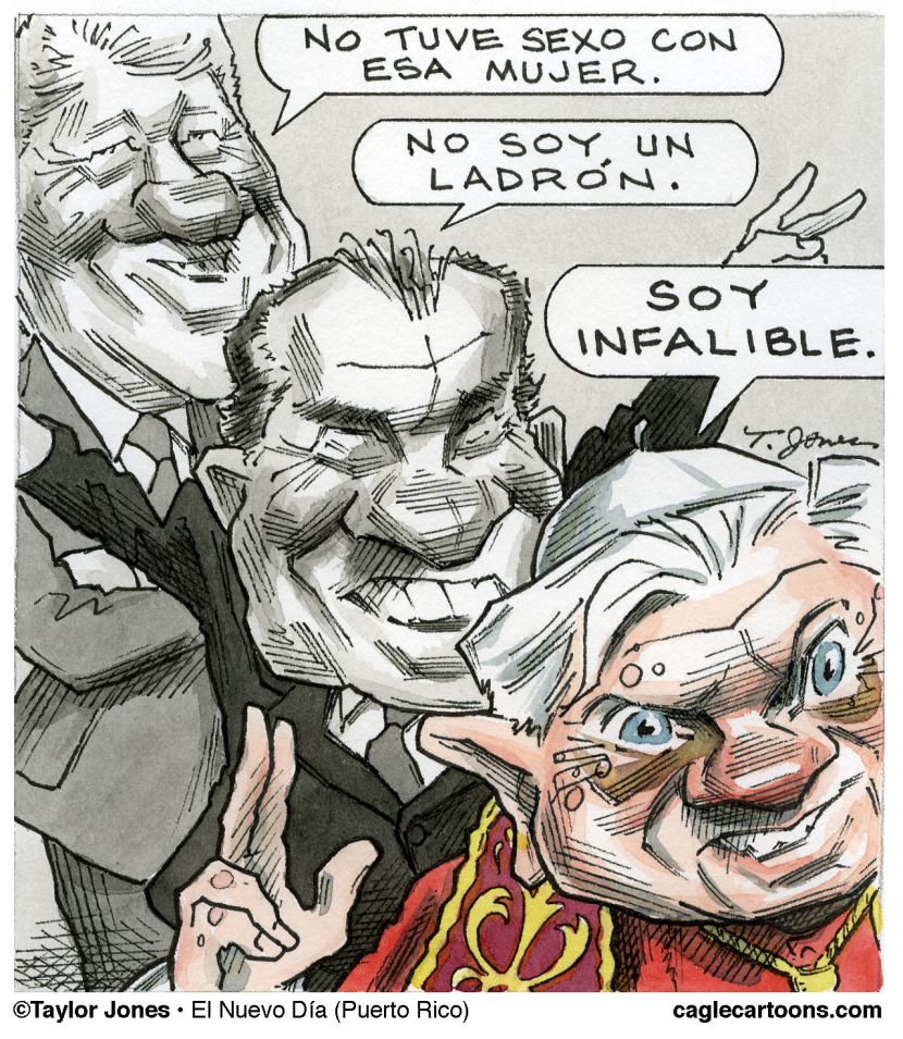 Benedicto, Nixon y Clinton - COLOR