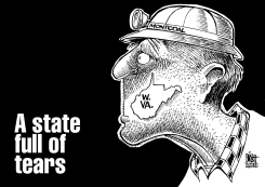 WEST VIRGINIA TEARS, B/W by Randy Bish